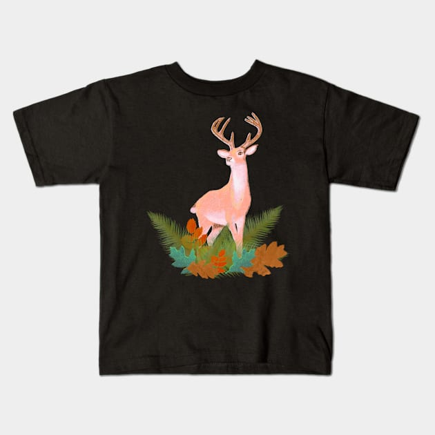 Spirit animal deer Kids T-Shirt by ColorsHappiness